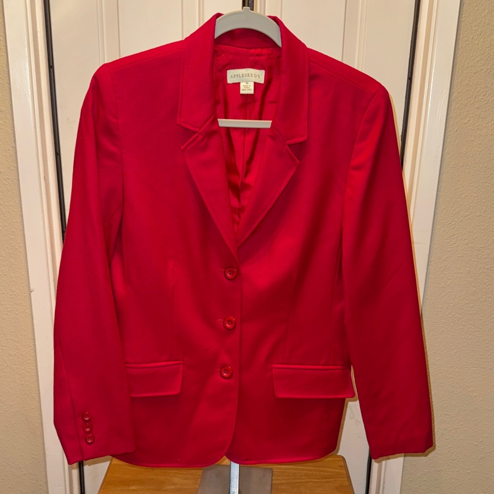 Appleseed’s wool Women's Red Blazer, size 10